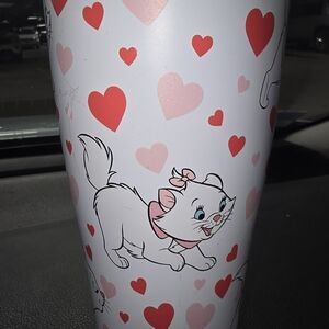 DISNEY THE ARISTOCATS MARIE STAINLESS STEEL WATER TUMBLER BOTTLE